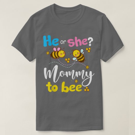 Geschlecht zeigt, dass er oder sie rosa oder blau T-Shirt (Design vorne)