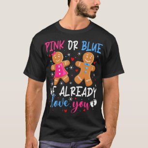 Geschlecht zeigt Niedliches Lebkuchen Funny Pink o T-Shirt