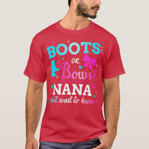Geschlecht zeigt Stiefel oder Bögen an, die Babypa T-Shirt