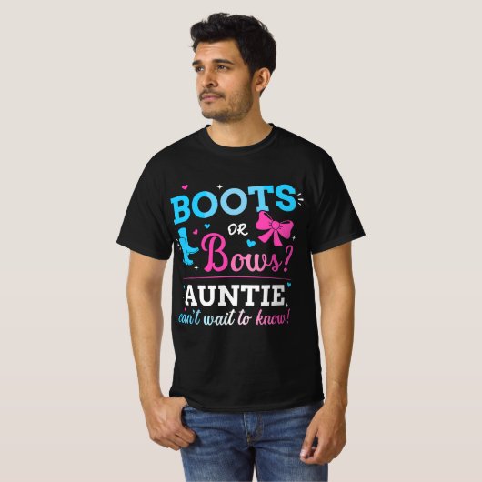 Geschlecht zeigt Stiefel oder Bögen an, die dem Ba T-Shirt (Vorne ganz)