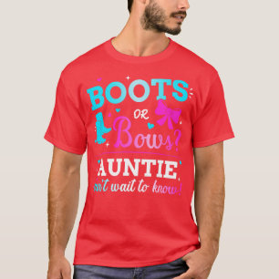 Geschlecht zeigt Stiefel oder Bögen an, die dem Ba T-Shirt