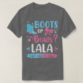 Geschlecht zeigt Stiefel oder Bögen Lala Matching T-Shirt (Design vorne)