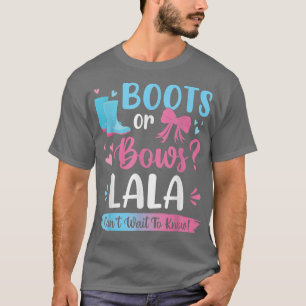 Geschlecht zeigt Stiefel oder Bögen Lala Matching  T-Shirt