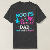 Geschlecht zeigt Stiefel oder Bögen Papa passend B T-Shirt (Design vorne)