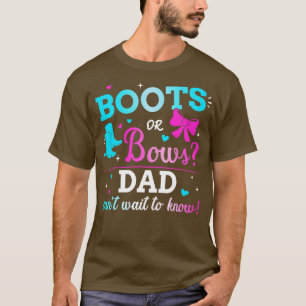Geschlecht zeigt Stiefel oder Bögen Papa passend B T-Shirt