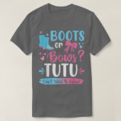 Geschlecht zeigt Stiefel oder Bögen Tutu-Matching T-Shirt (Design vorne)