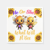 Geschlecht zeigt, was es sein wird serviette (Vorderseite)