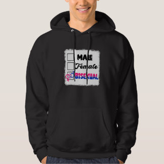 Geschlechter-Checkliste Bisexuellen-Flagge Bisexua Hoodie