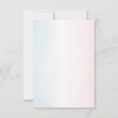 Geschlechter-Enthüllung Danke Karte Teddybär (Rückseite)