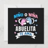 Geschlechterenthüllung auf Spanisch (Rückseite)