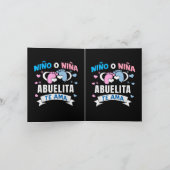 Geschlechterenthüllung auf Spanisch Einladung (Innenseite)