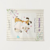 Geschlechterenthüllung bei Hund & Katze Wandteppich (Vorderseite (Horizontal))