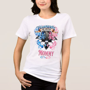 Geschlechterenthüllung Mommy Burnouts oder Schleif Tri-Blend Shirt