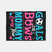 Geschlechterenthüllungs-Ziele Oder Bögen Mami lieb Fleecedecke (Vorderseite (Horizontal))