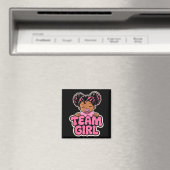 Geschlechterenthüllungsfeier Afro-Team-Mädchen-Ank Magnet (In Situ (Geschirrspüler))