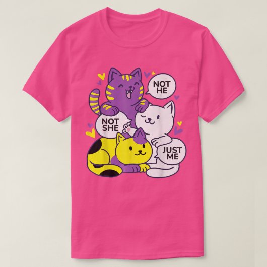Geschlechterfluidität nicht er sie nicht nur ich n T-Shirt (Design vorne)
