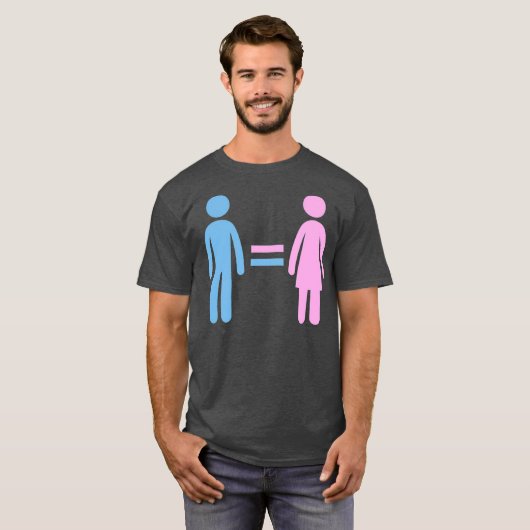 Geschlechtergleichstellung Diversity Stolz T-Shirt (Vorne ganz)