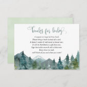 Geschlechterneutrales Berglandbuch anstelle von Ka Begleitkarte (Vorne/Hinten)