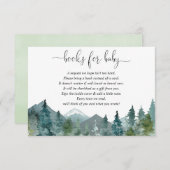 Geschlechterneutrales rustikales Waldbuch anstelle Begleitkarte (Vorne/Hinten)