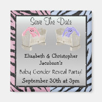 Geschlechteroffenbarung Save the Date Bunnies & Ti