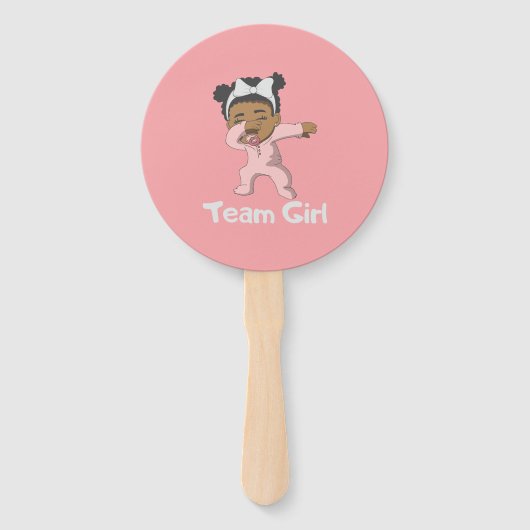 Geschlechteroffenbarung Teammädchen / Junge rosa o Fächer (Vorderseite)