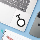 Geschlechtersymbol Aufkleber (Laptop mit iPhone)