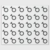 Geschlechtersymbol Geschenkpapier (Flach)
