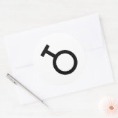 Geschlechtersymbol Runder Aufkleber (Umschlag)
