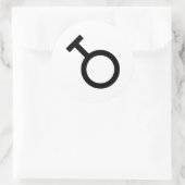 Geschlechtersymbol Runder Aufkleber (Tasche)