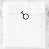Geschlechtersymbol Runder Aufkleber (Tasche)
