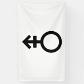 Geschlechtersymbol von Androgyne Banner (Vertikal)