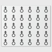Geschlechtersymbol von Androgyne Geschenkpapier (Flach)