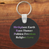 Geschlechterverhältnis - schlüsselanhänger (Rückseite)