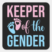 Geschlechterwahrung Quadratischer Aufkleber (Vorderseite)