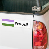GeschlechtQueer GenderFluid-Pride-Markierung Autoaufkleber (Auf Lkw)