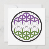 GeschlechtQueer-heilige Geometrie Einladung (Vorderseite)