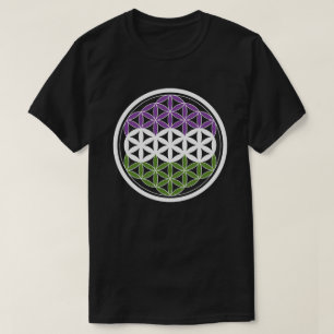 GeschlechtQueer-heilige Geometrie T-Shirt