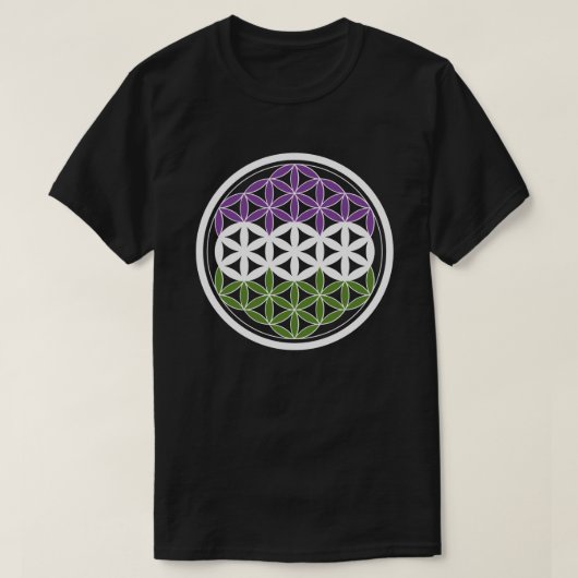 GeschlechtQueer-heilige Geometrie T-Shirt (Design vorne)