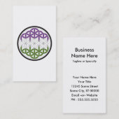 GeschlechtQueer-heilige Geometrie Visitenkarte (Vorne/Hinten)