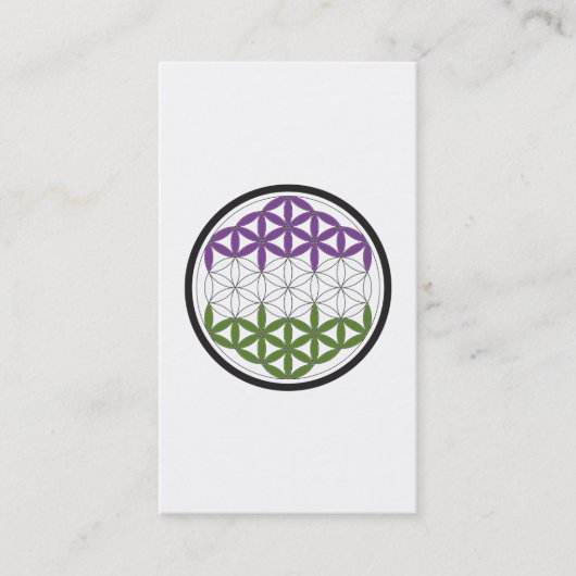 GeschlechtQueer-heilige Geometrie Visitenkarte (Vorderseite)