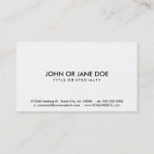 GeschlechtQueer-heilige Geometrie Visitenkarte (Rückseite)