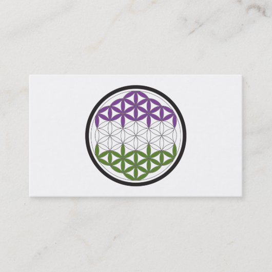 GeschlechtQueer-heilige Geometrie Visitenkarte (Vorderseite)