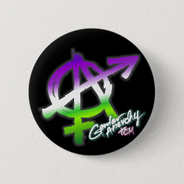 Geschlechts-Anarchie - Genderqueer Farben - Button