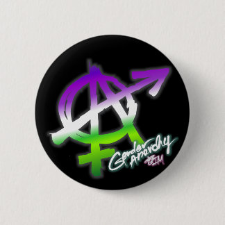Geschlechts-Anarchie - Genderqueer Farben - Button