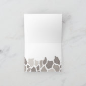 Geschlechts-danken neutrale Giraffen-Safari Ihnen Dankeskarte (Innenseite)