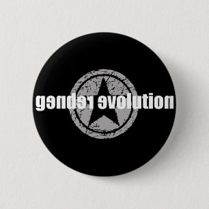 Geschlechts-Evolutions-Schwarz-Knopf Button
