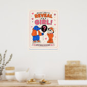 Geschlechts Mädchen Poster (Küche)