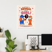 Geschlechts Mädchen Poster (Heimbüro)