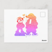 Geschlechts Mädchen Postkarte (Rückseite)