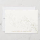 Geschlechts-neutrale Eulen-Babyparty-Einladung Einladung (Rückseite)